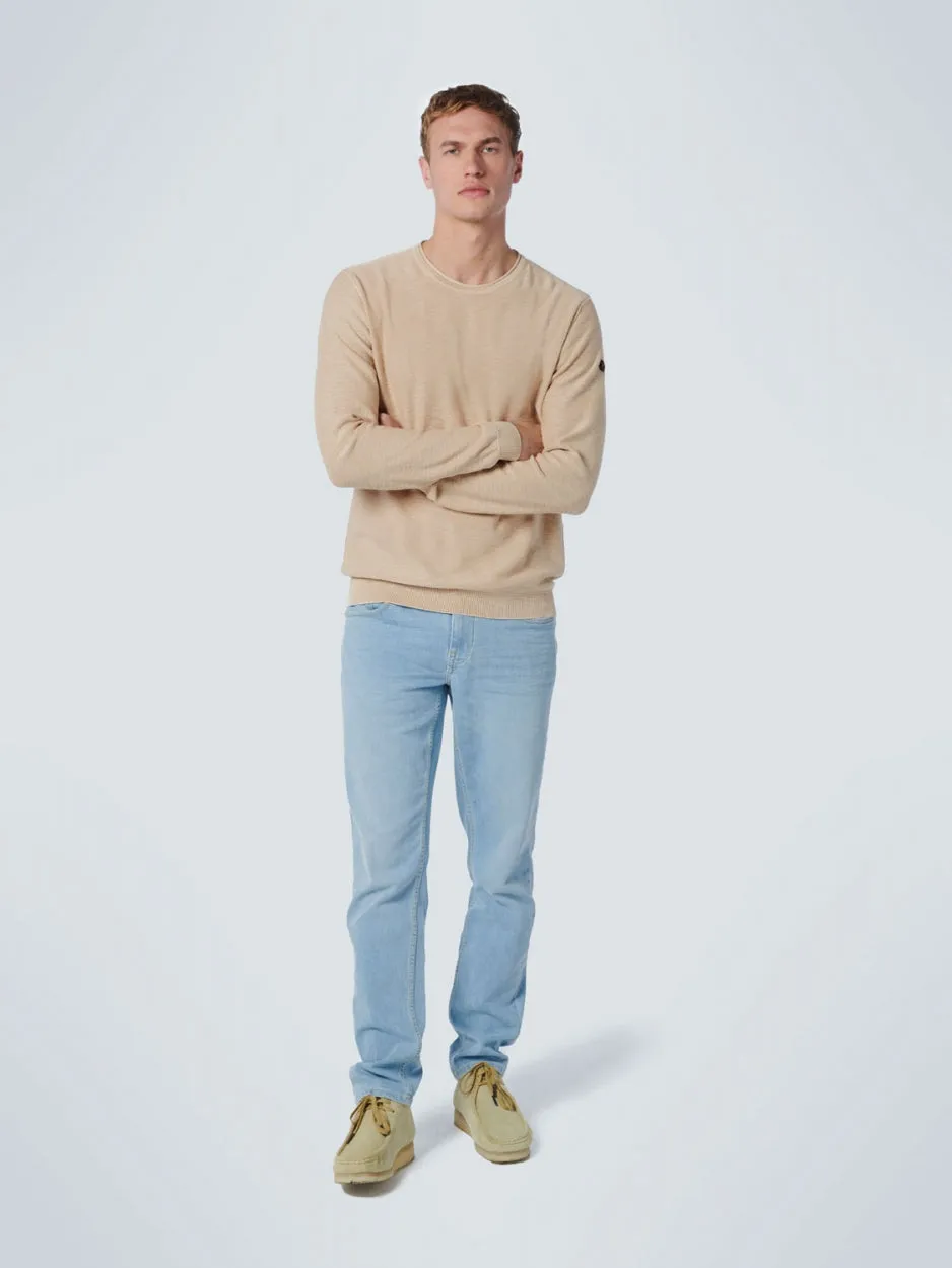 Pullover Crewneck Garment Dyed   Stone Washed | Sand