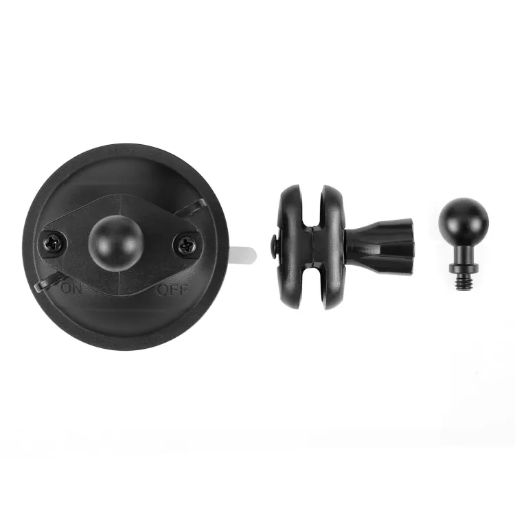 PULUZ 1/4 inch Magic Arm Suction Cup Mount (Black)