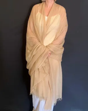 PURE CASHMERE NATURAL WRAP