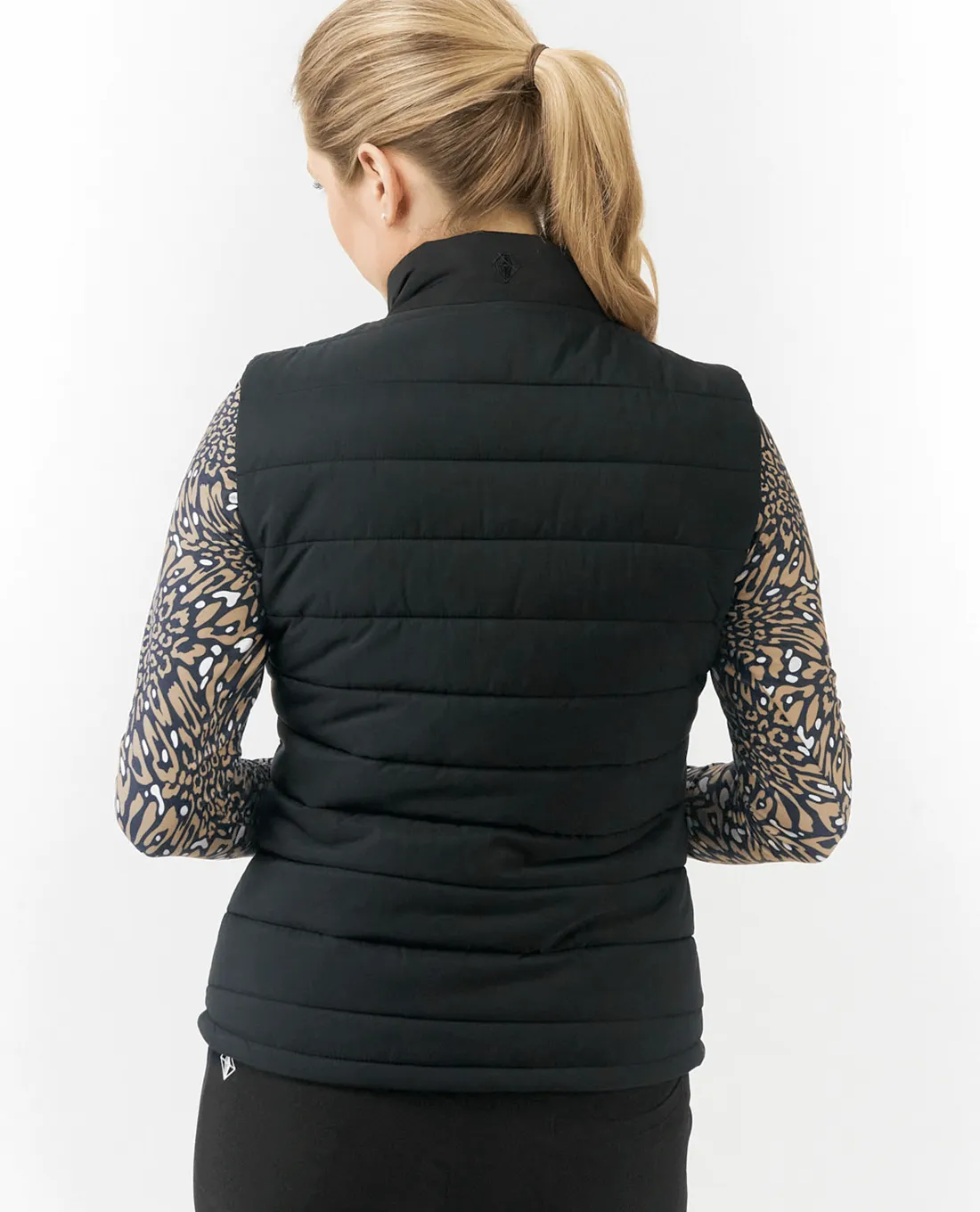 PURE GOLF Eve Reversible Vest 406 Wild Truffle