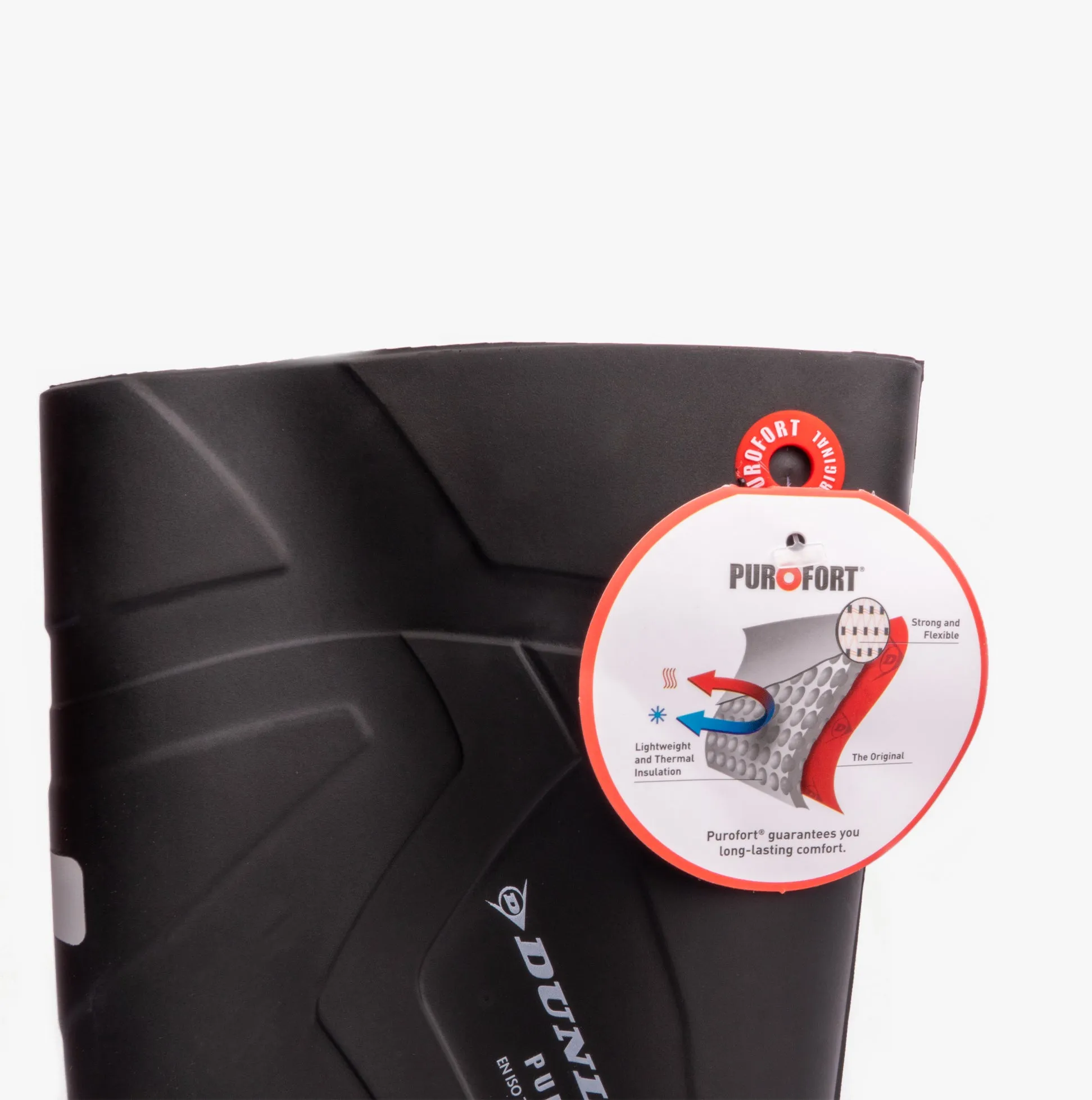 PUROFORT  Mens Safety Wellington Boots Black
