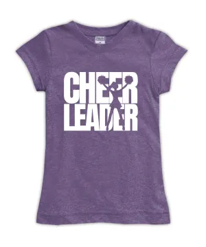 Purple Cheerleader Fitted Tee