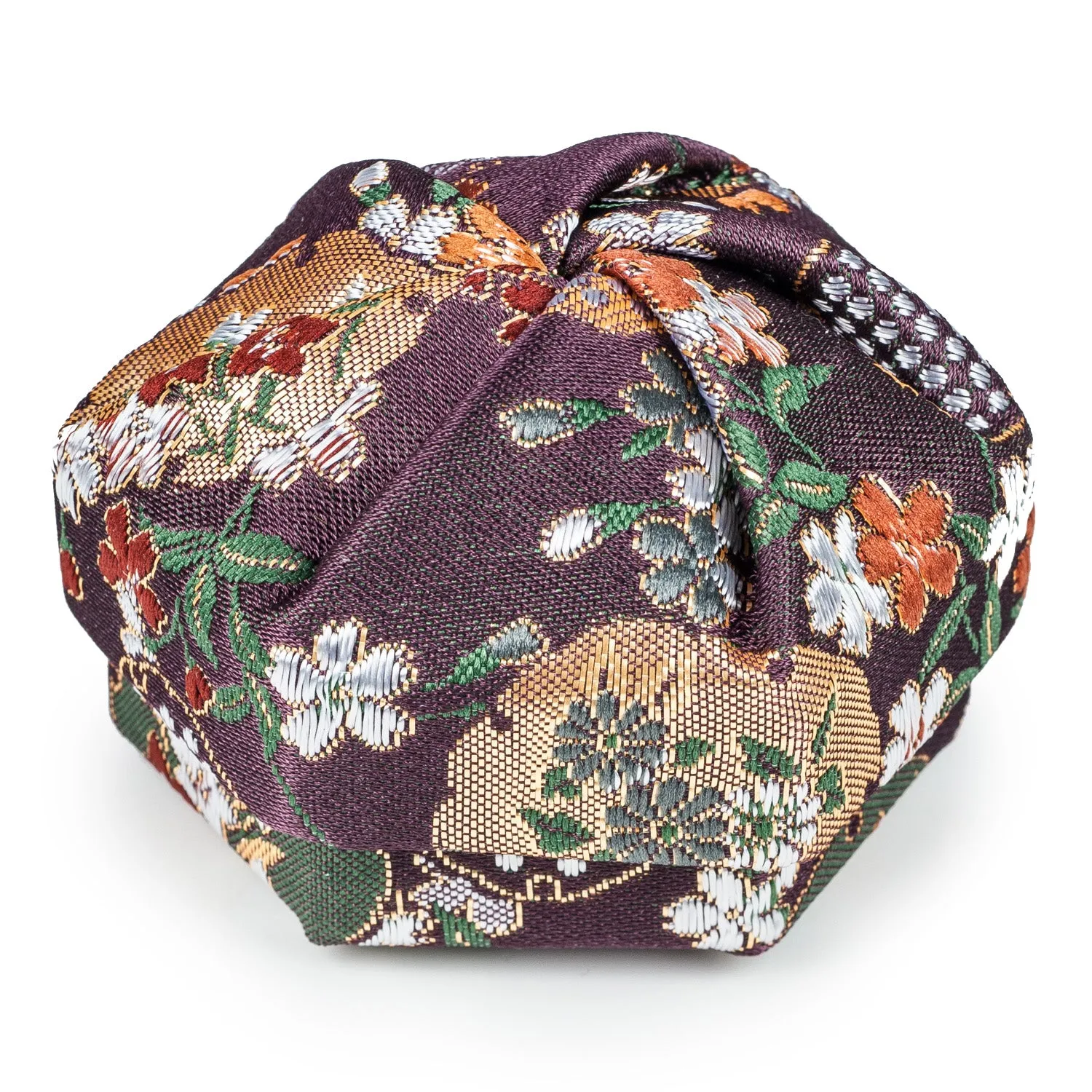 Purple Floral Traditional Japanese Jewellery Box