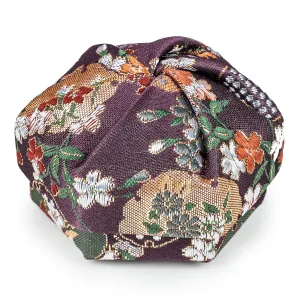 Purple Floral Traditional Japanese Jewellery Box