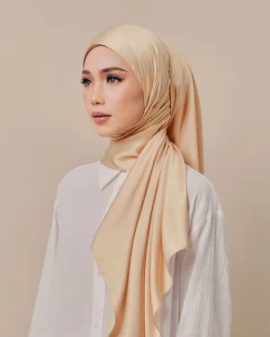 QISZAR MONOGRAM SHAWL- SUMMER SAND