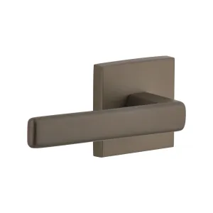 Quadrato Rosette with Lusso Lever in Titanium Gray