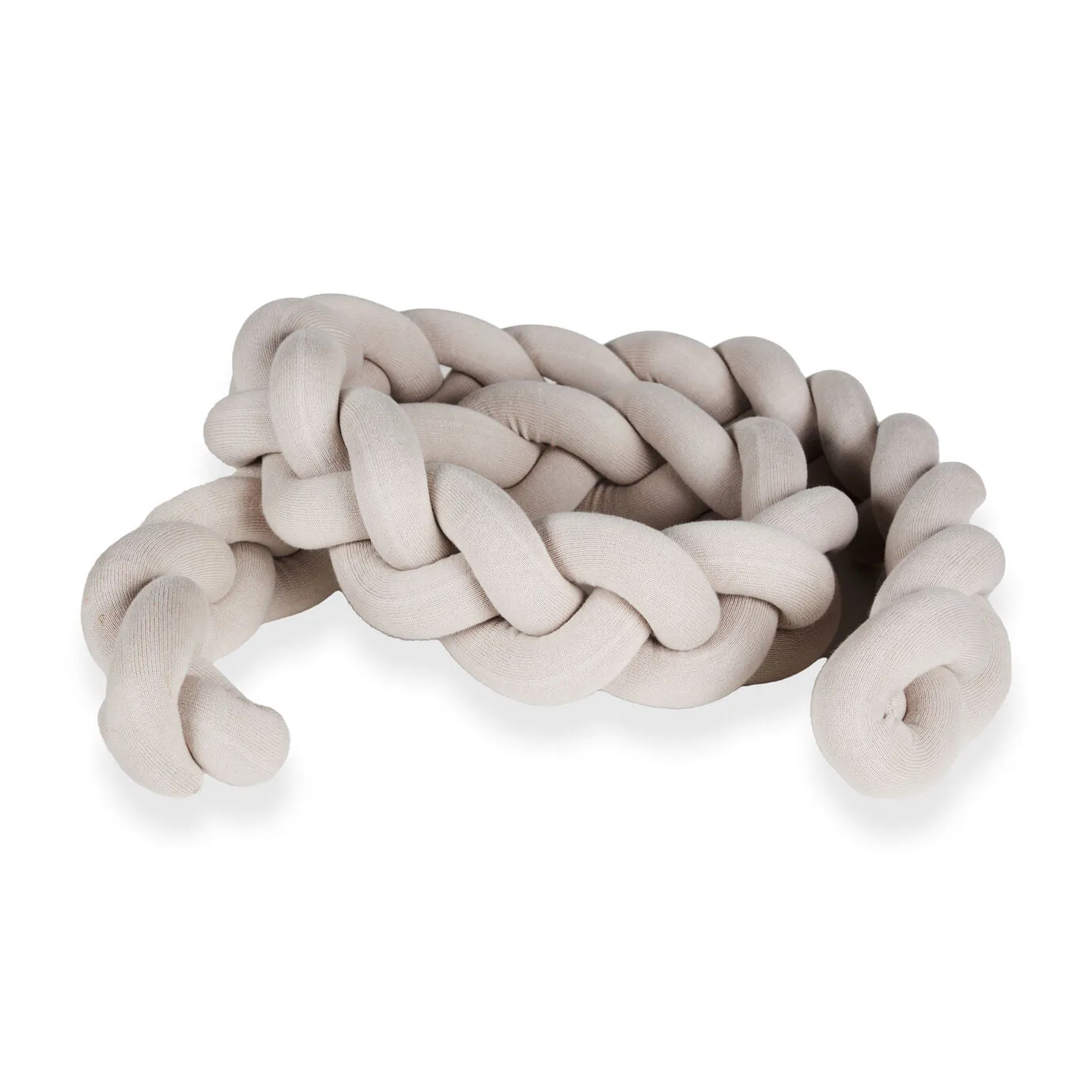 Quax braided Bedbumper Knit | Stone Soft