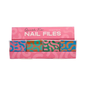 Quick Fix Nail Files - Squiggle - Counter Pack of 48