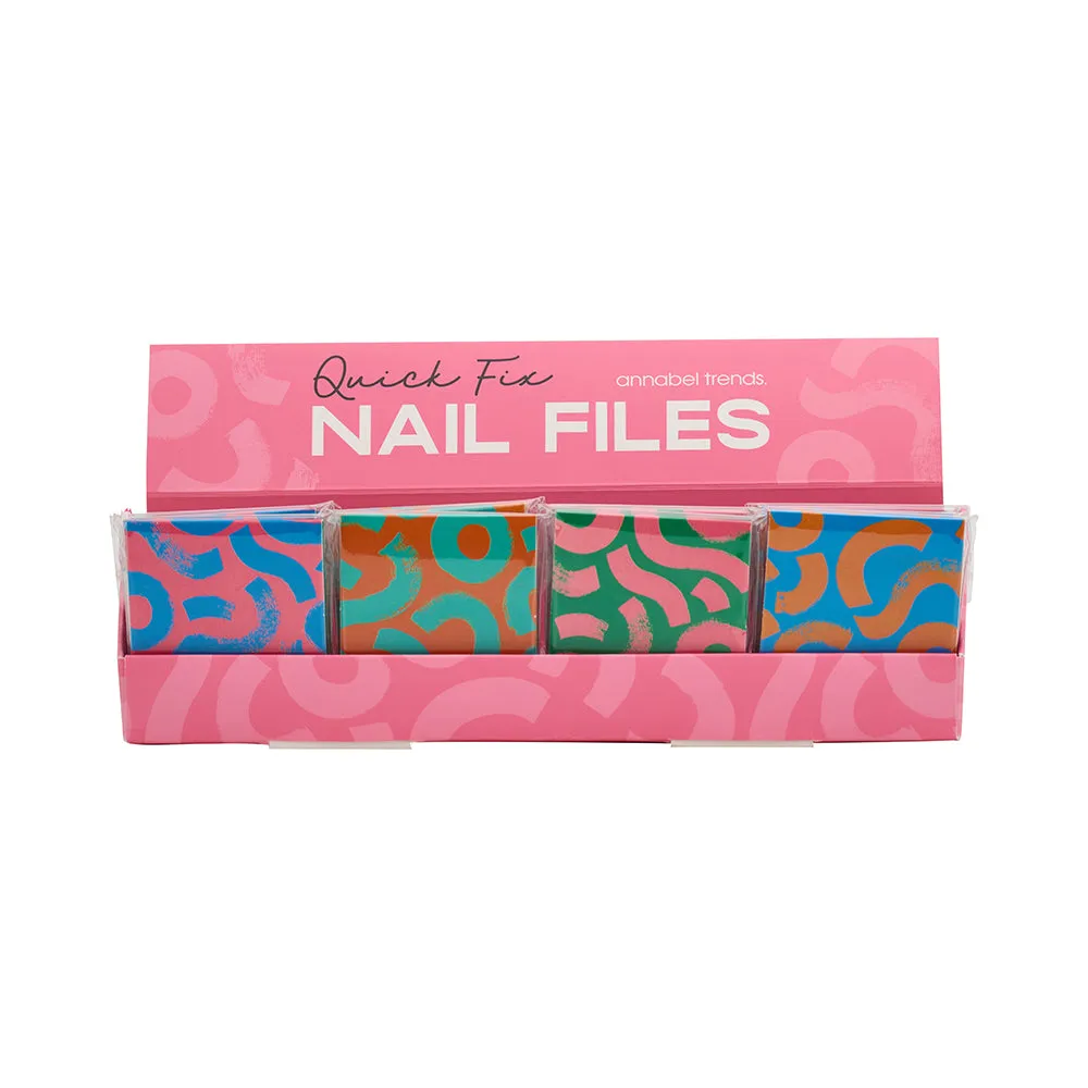 Quick Fix Nail Files - Squiggle - Counter Pack of 48