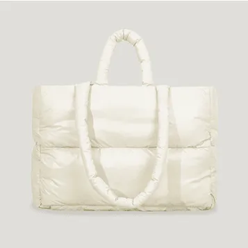 Quilted Puffer Tote Bag