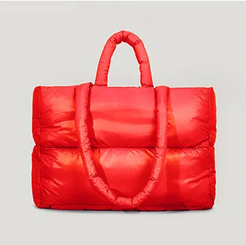Quilted Puffer Tote Bag