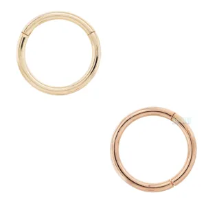 "Classic" Hinge Ring / Clicker in Gold