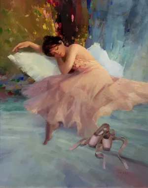 "Danse Finale" by Hagop Keledjian - Oil Painting of Ballet Dancer