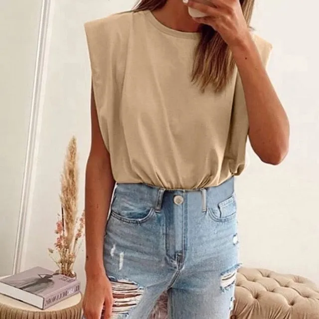 "Malayah"  Loose Solid Color Blouse
