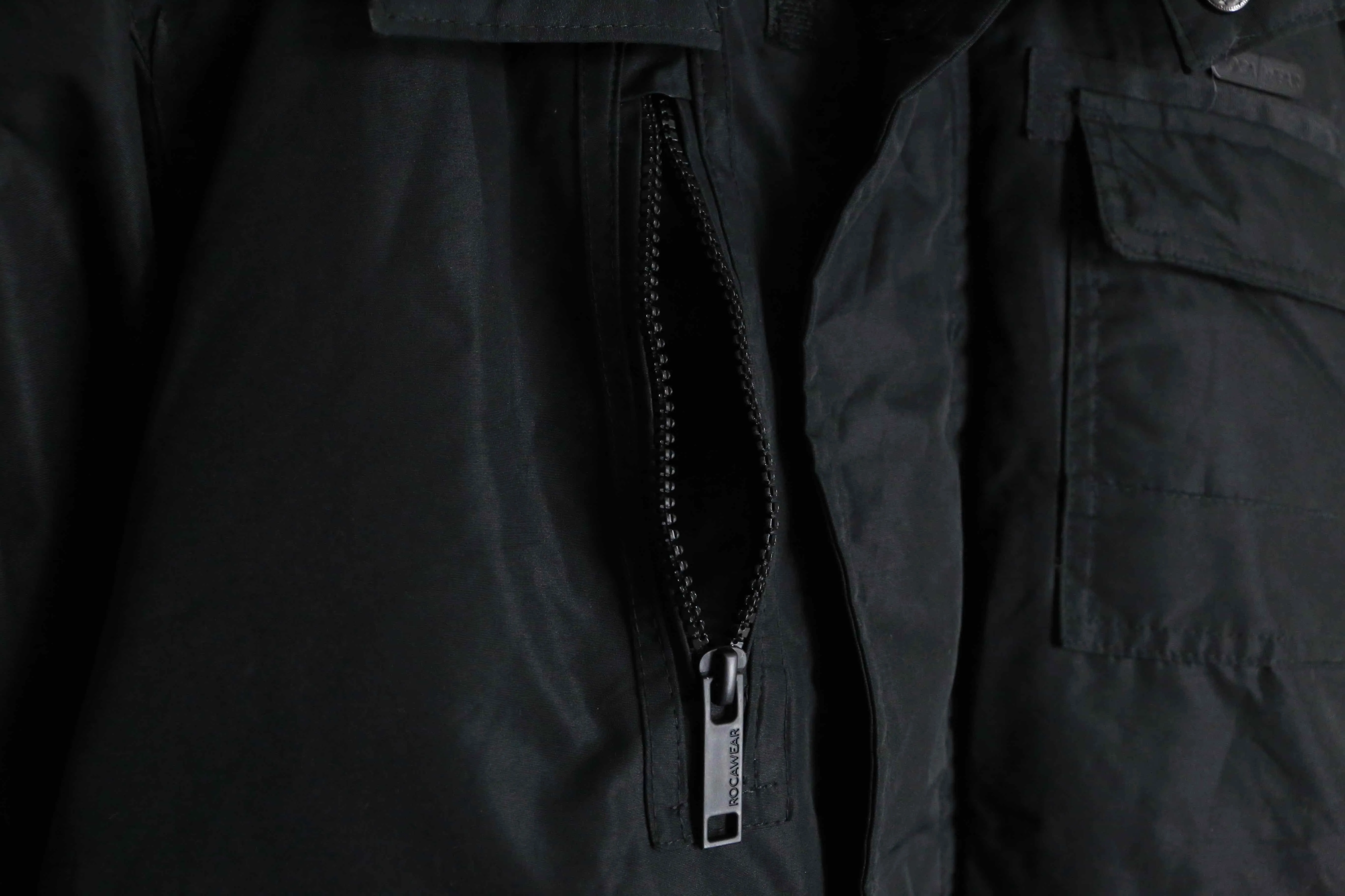 "ROCA WEAR" black down jacket