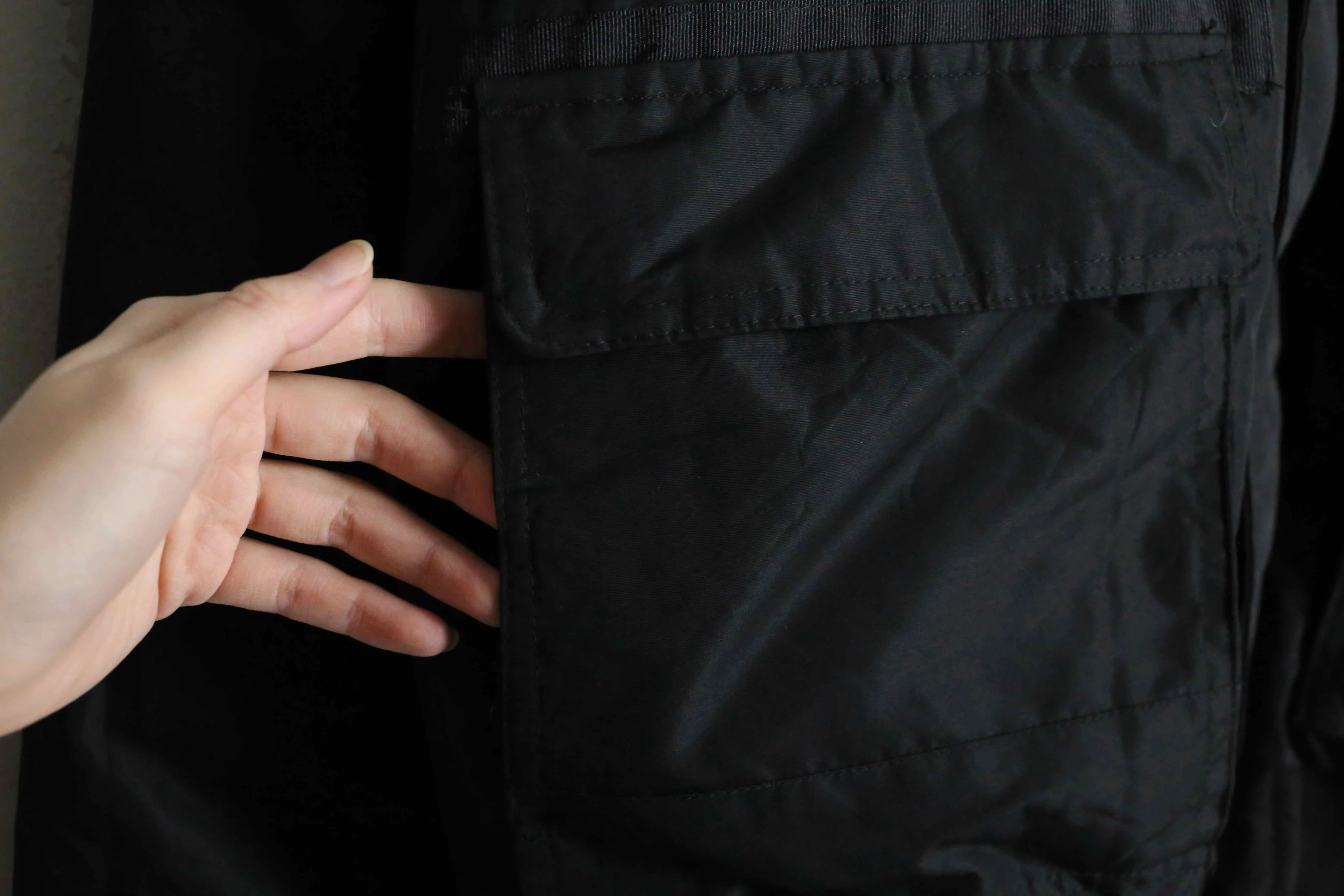 "ROCA WEAR" black down jacket