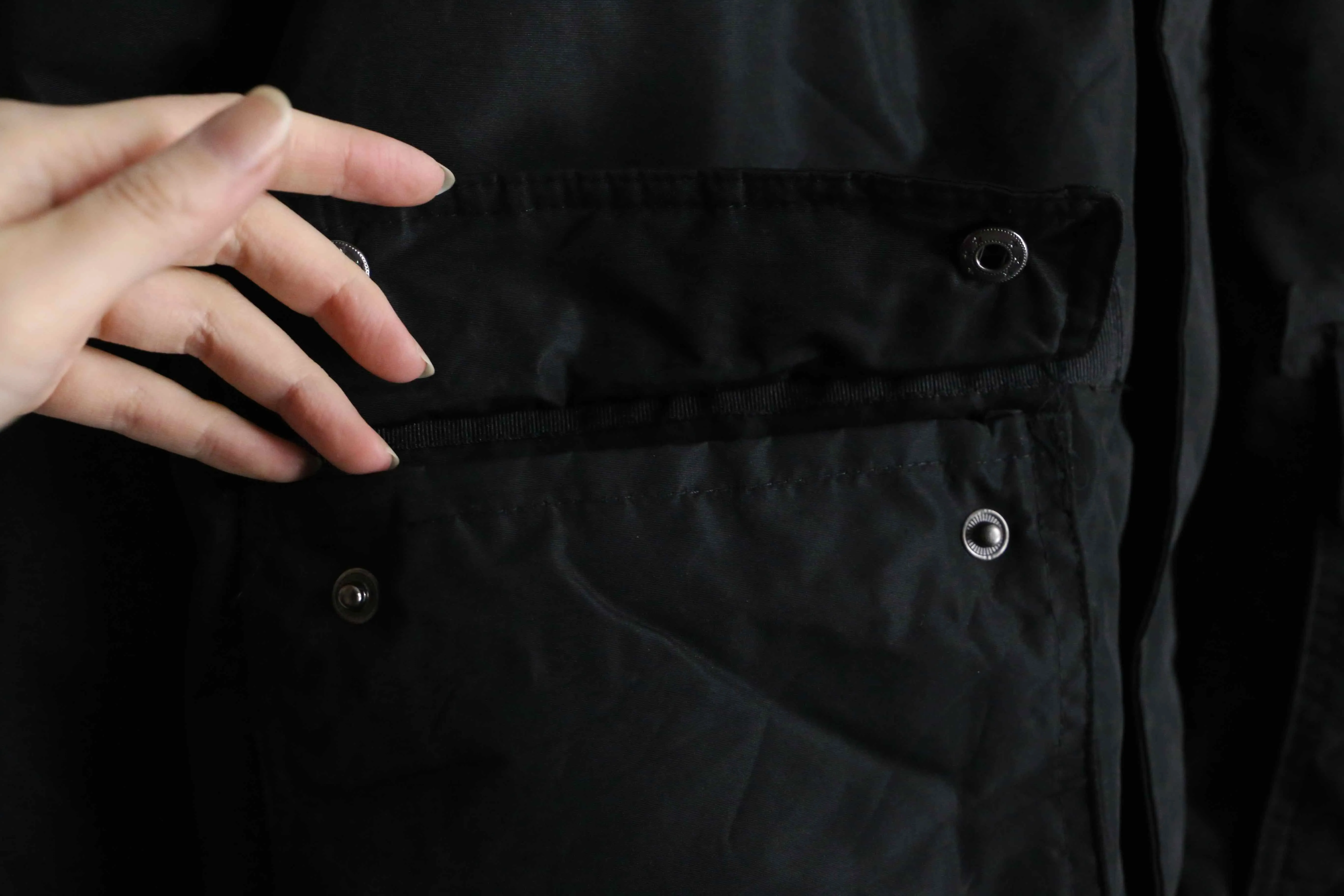 "ROCA WEAR" black down jacket