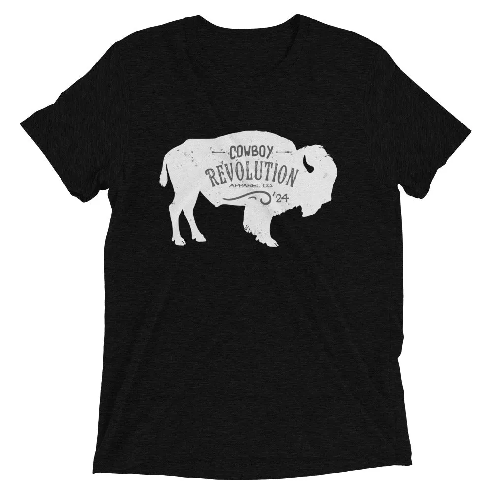 "White Buffalo '24"  Cowboy Revolution Short Sleeve Tri-Blend Tee