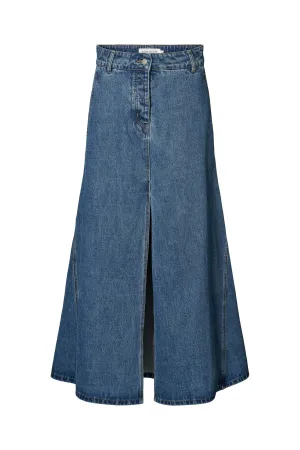 Rabens Saloner Henrike Denim Panelled Washed Indigo