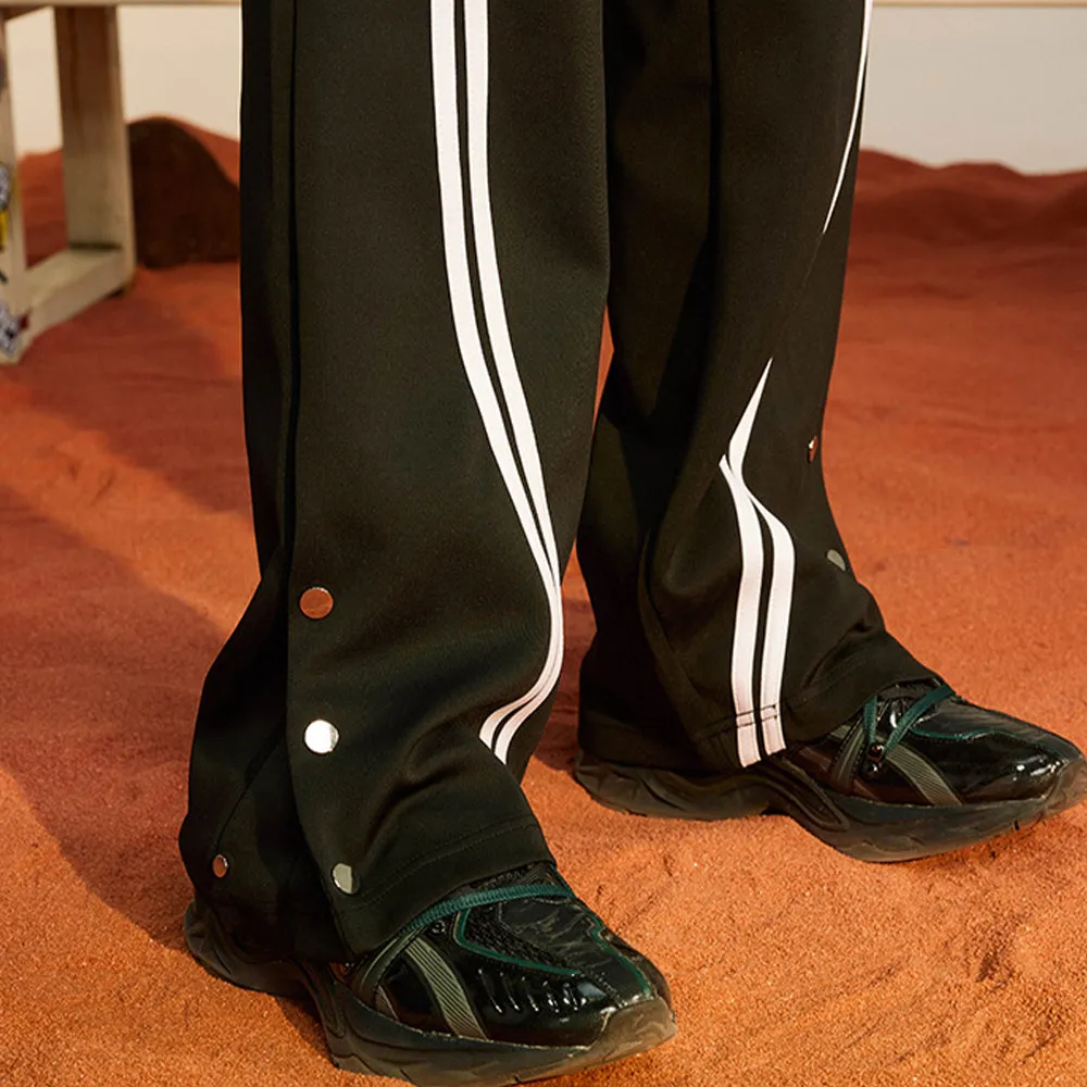 RACING STRIPED PANELED TROUSERS