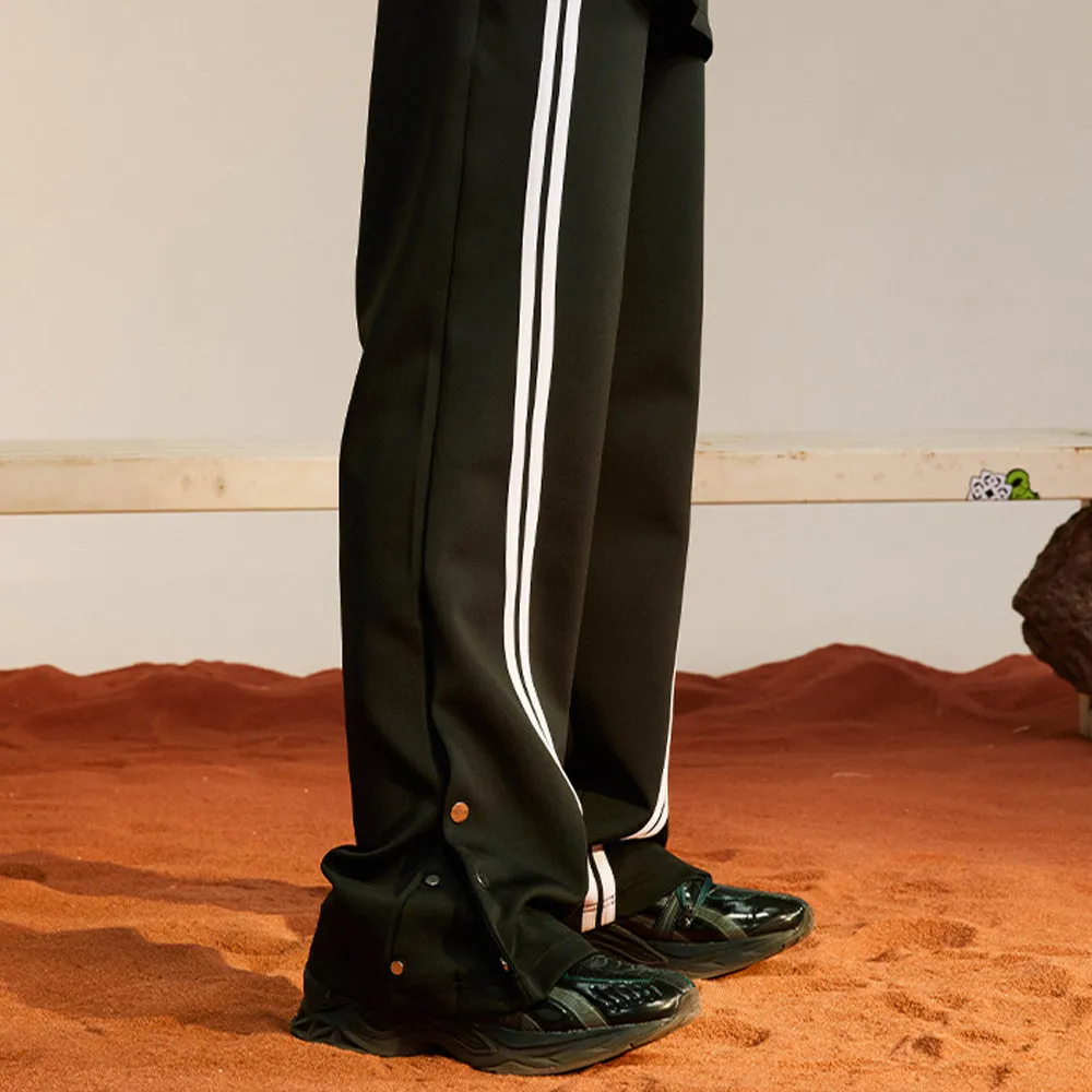 RACING STRIPED PANELED TROUSERS