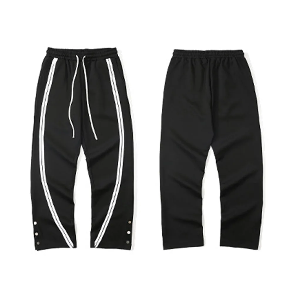 RACING STRIPED PANELED TROUSERS