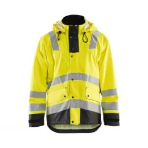 Rain&#x20;Jacket&#x20;Level&#x20;2&#x20;4302&#x20;High&#x20;Vis&#x20;Geel&#x2F;Zwart&#x20;-&#x20;Bl&#xE5;kl&#xE4;der