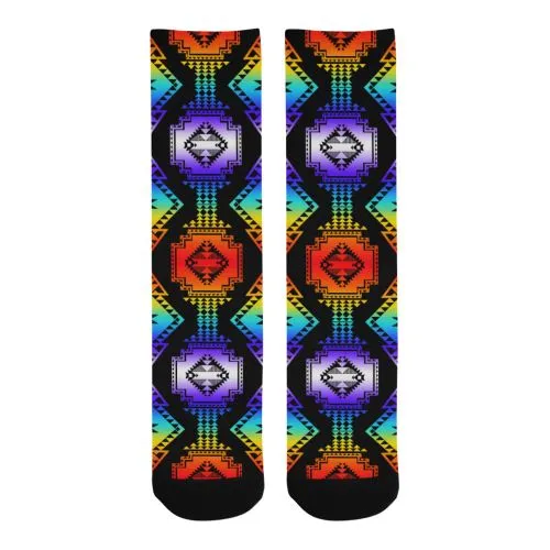 Rainbow Gathering Trouser Socks
