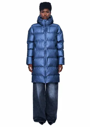 Rains Alta Longer Puffer Jacket W3T4 in Bay