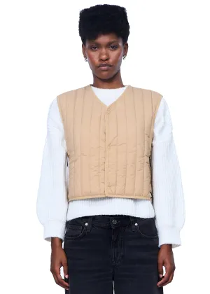 Rains Banja Short Liner Vest T1 in Sand