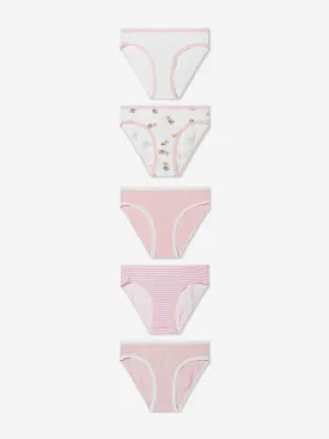 Ralph Lauren Girls 5 Pack Bikini Brief Set in Multicolour