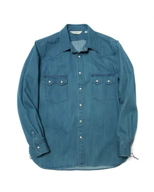 Rancher Western Shirt Washed Denim Rancher Western Shirt Washed Denim