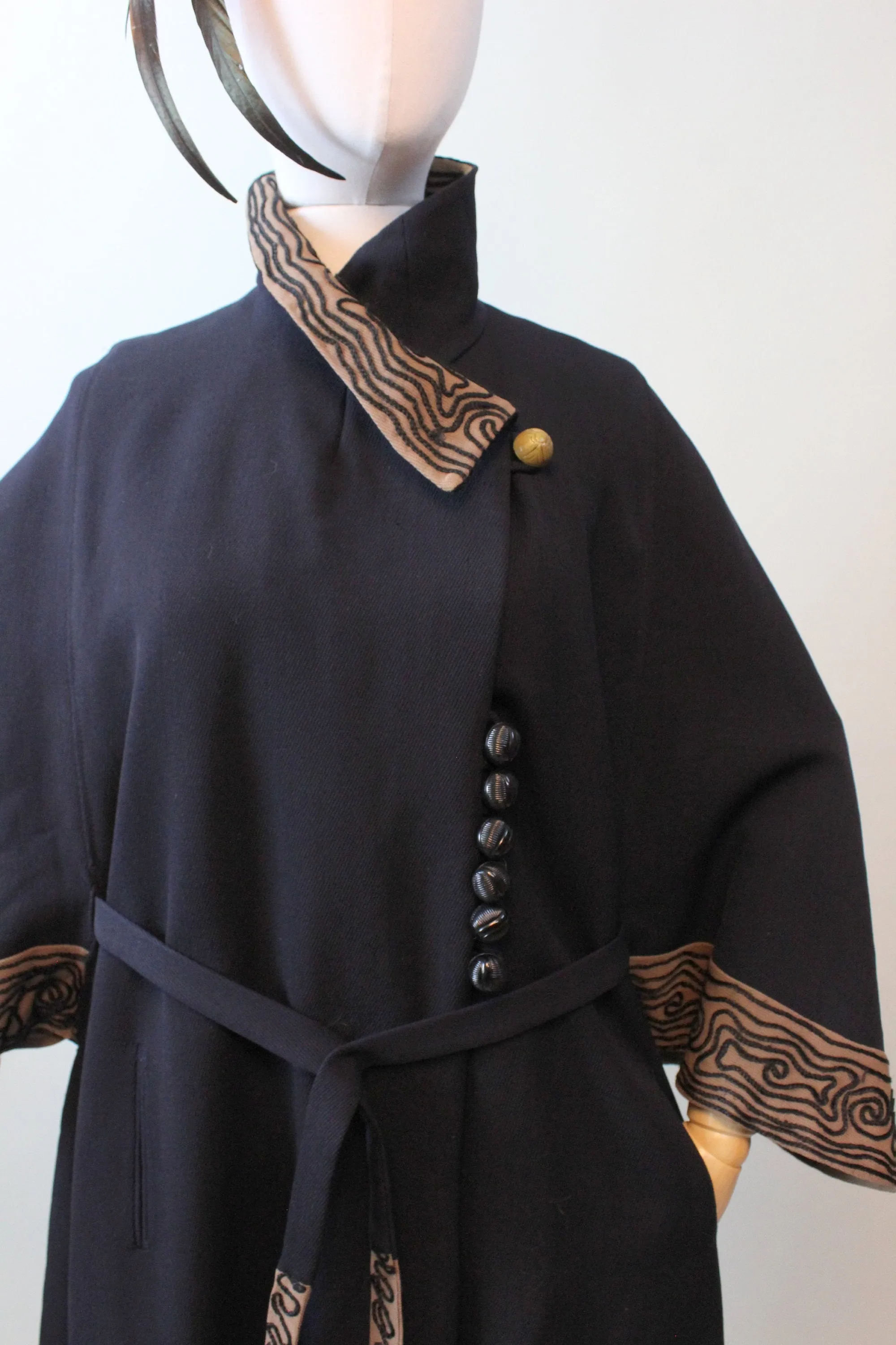 RARE 1910 EDWARDIAN CAPE soutache coat all sizes | new fall