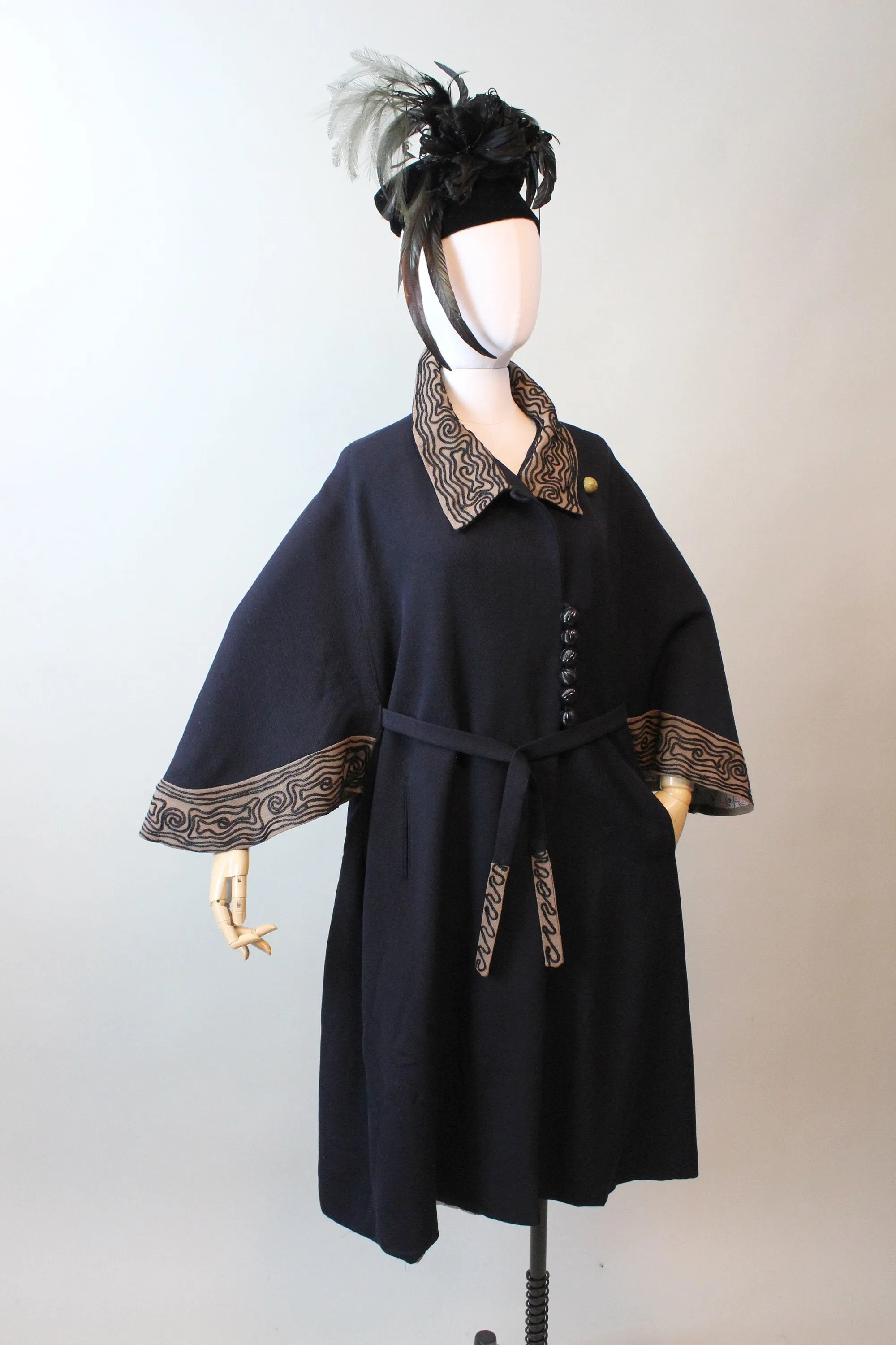 RARE 1910 EDWARDIAN CAPE soutache coat all sizes | new fall