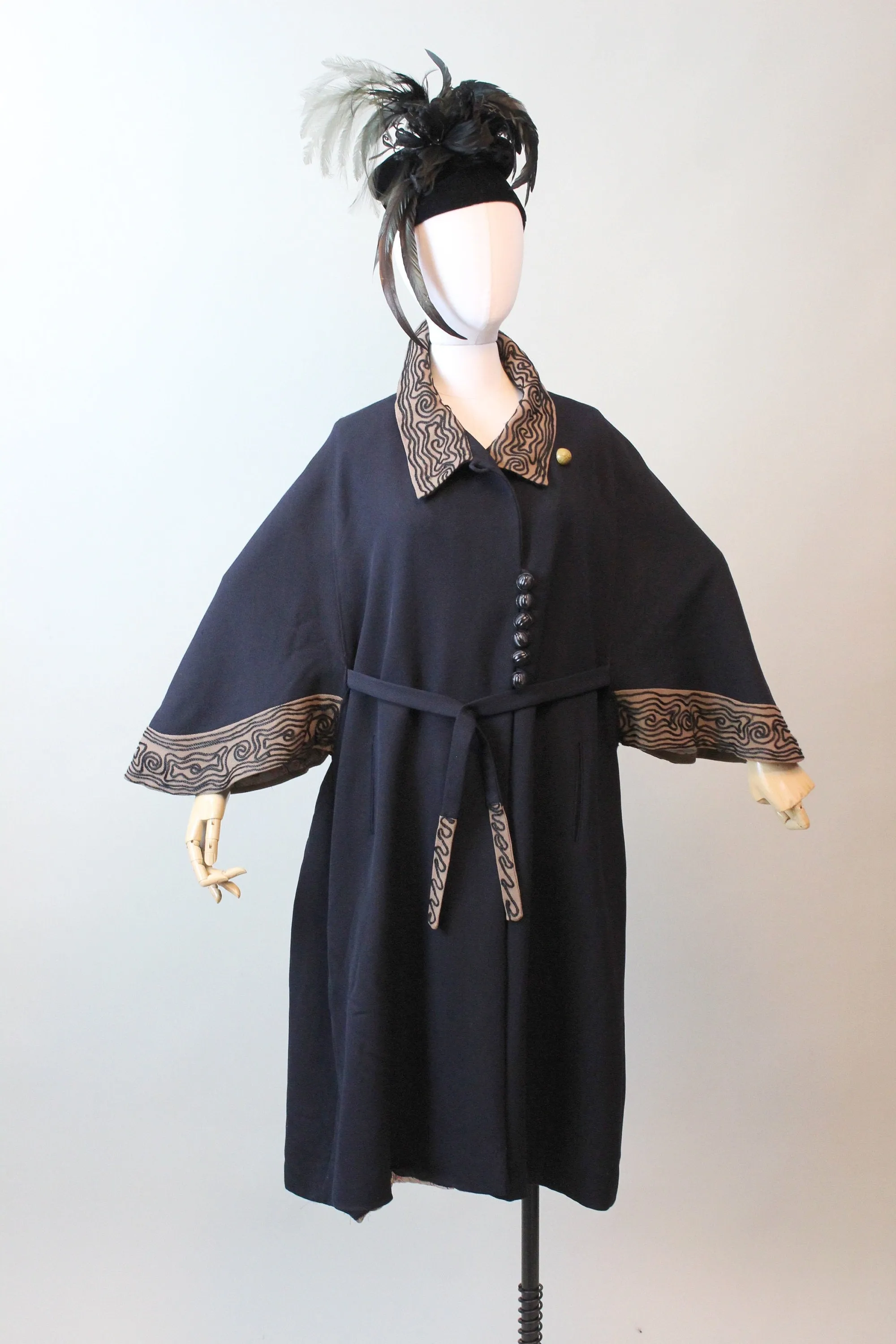 RARE 1910 EDWARDIAN CAPE soutache coat all sizes | new fall