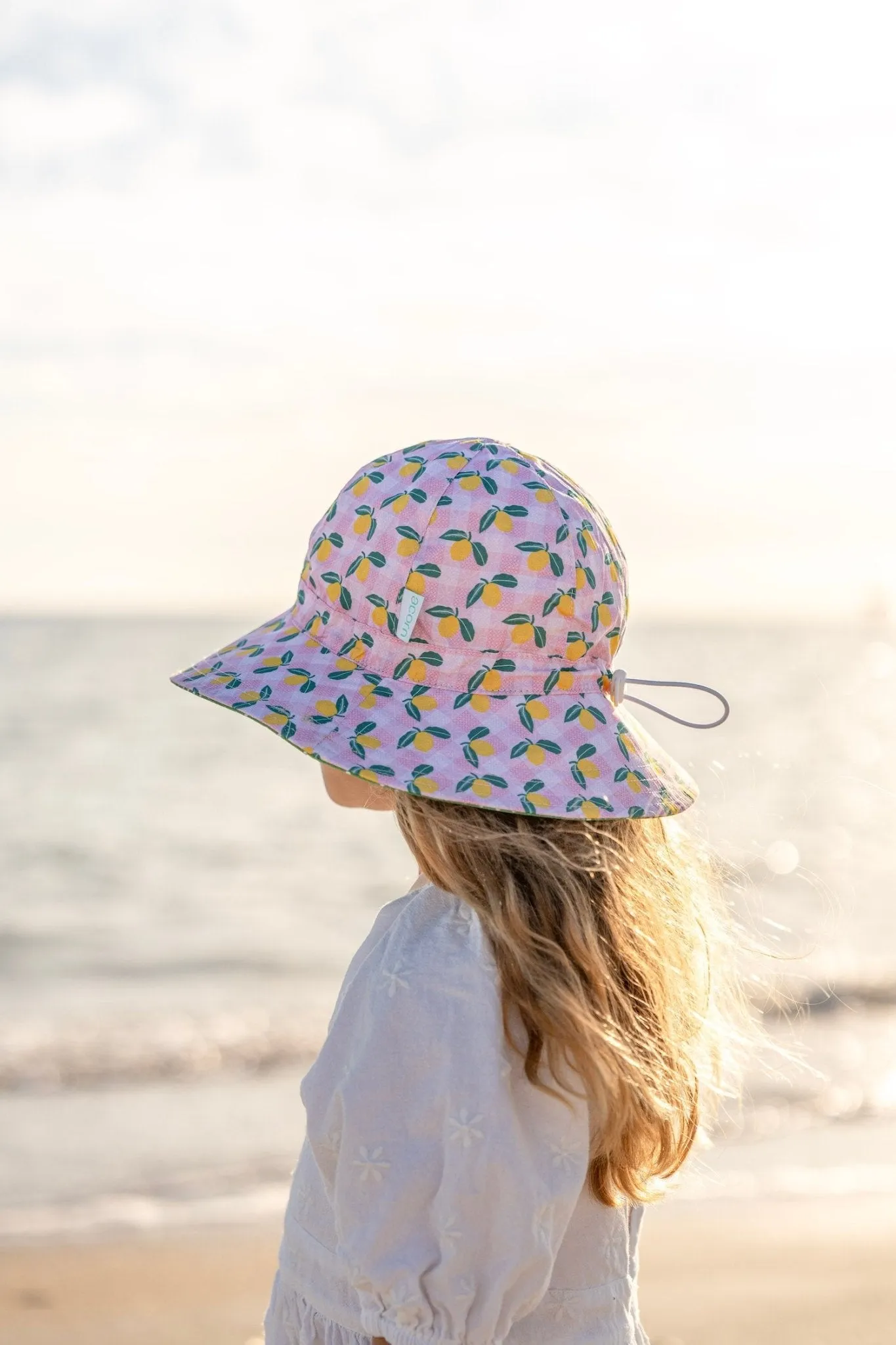Ravello Gingham Wide Brim Sunhat