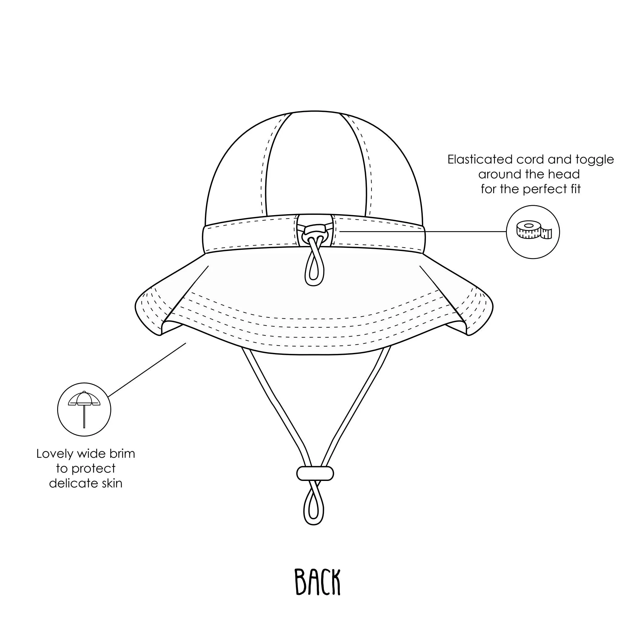 Ravello Gingham Wide Brim Sunhat