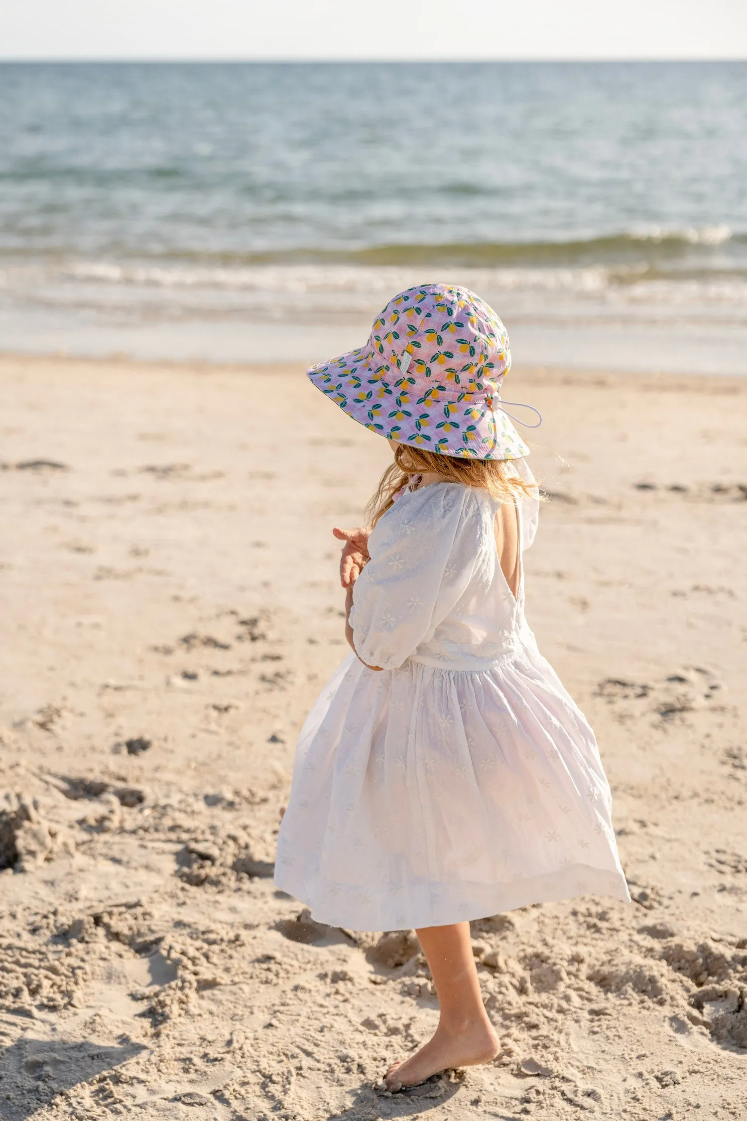 Ravello Gingham Wide Brim Sunhat