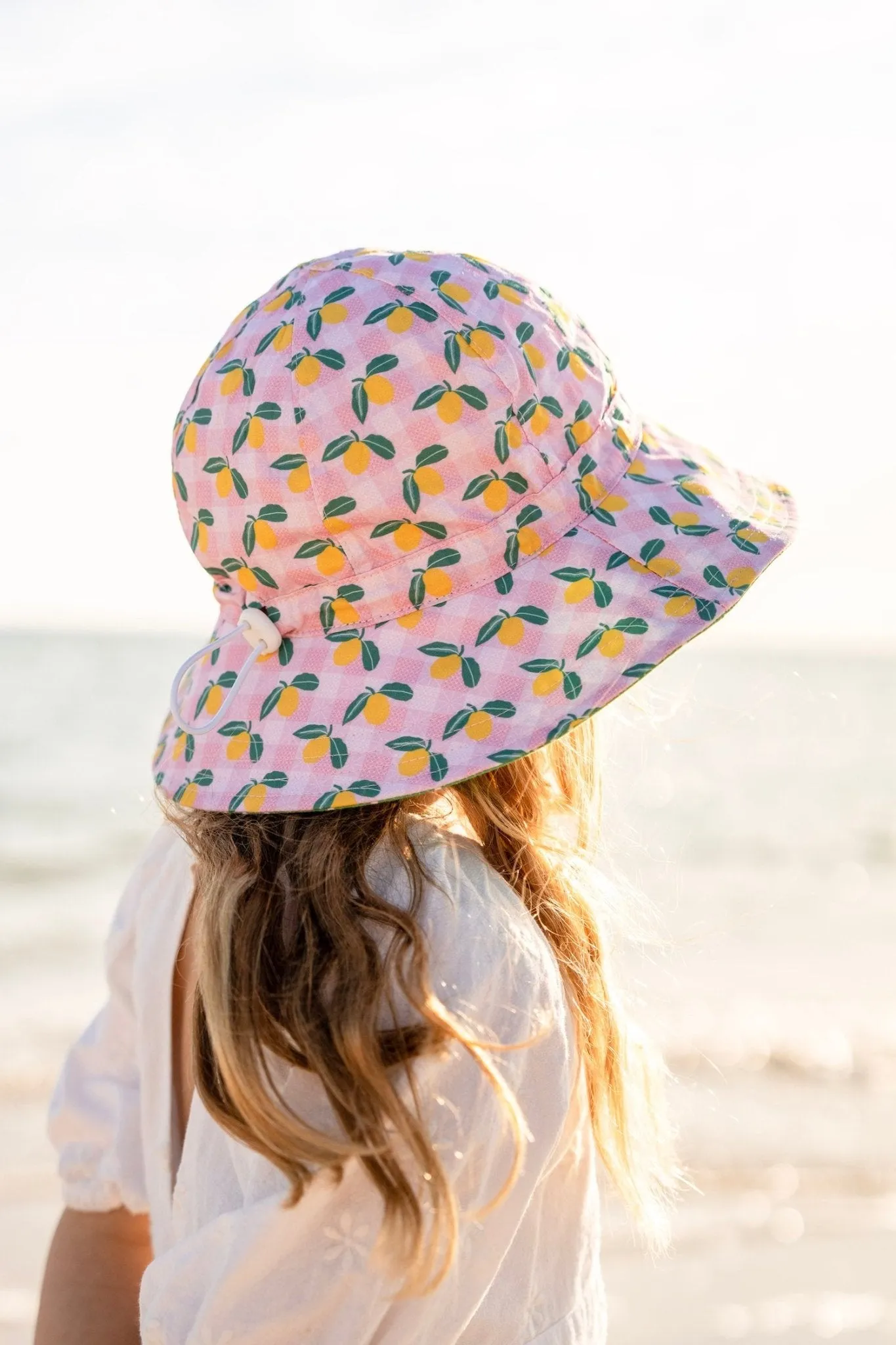 Ravello Gingham Wide Brim Sunhat
