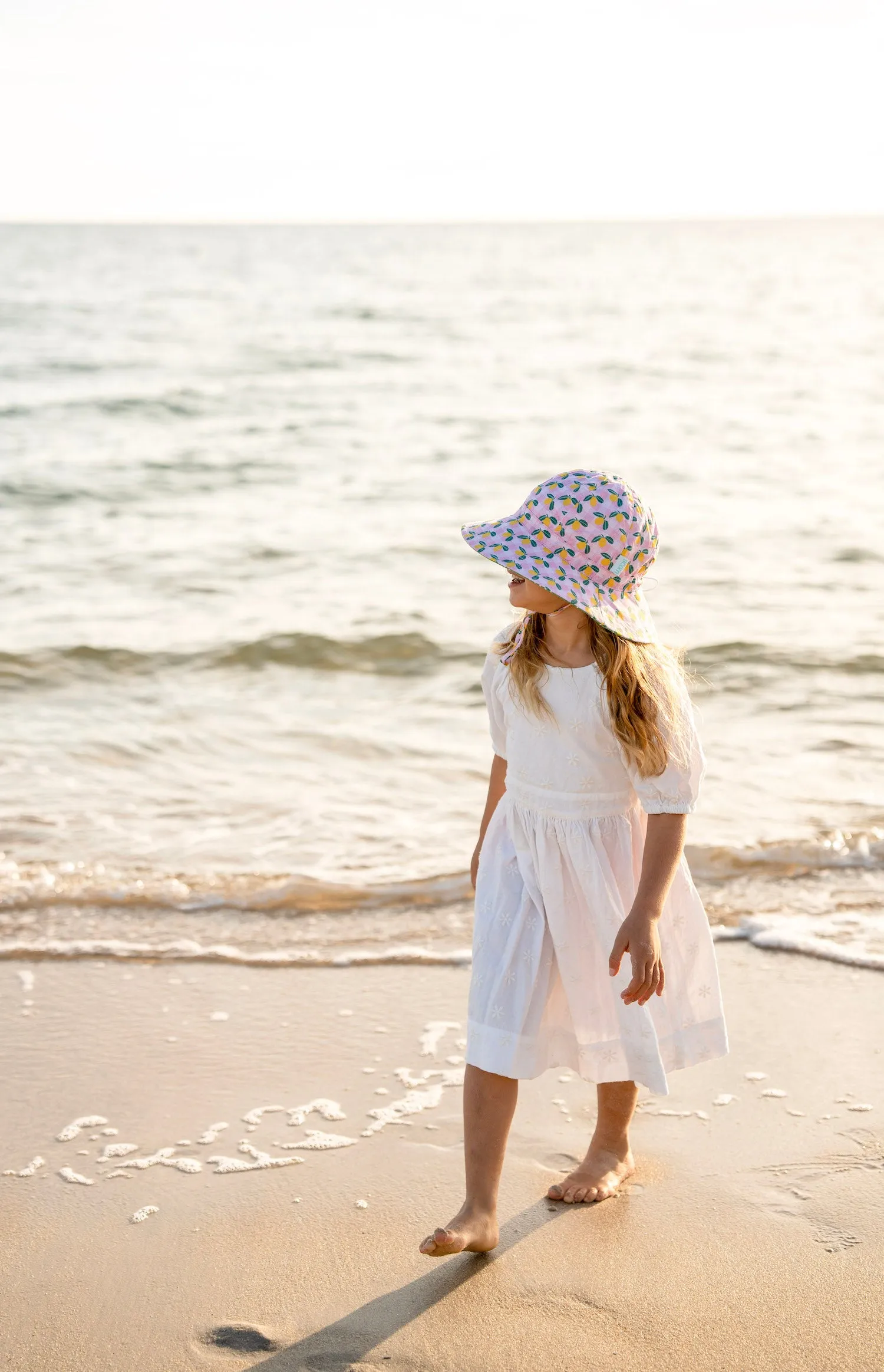 Ravello Gingham Wide Brim Sunhat