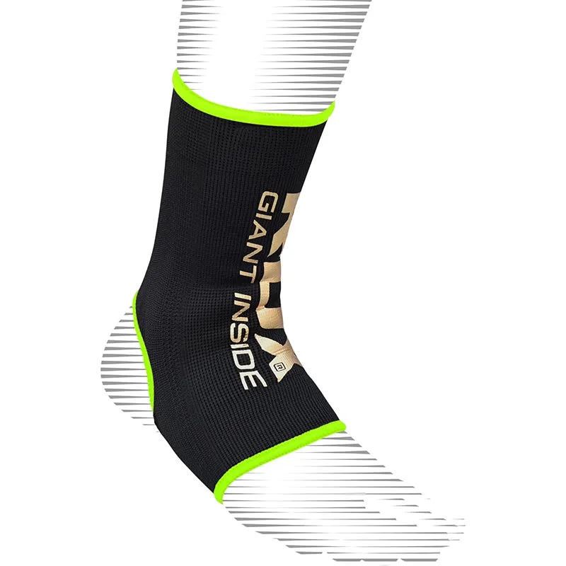 RDX AB Black & Green Ankle Support Sprain Protection Compression Sleeve OEKO-TEX® Standard 100 certified