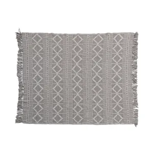 Recycled Cotton Jacquard Throw