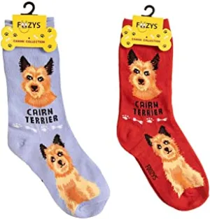 Red CAIRN TERRIER Socks