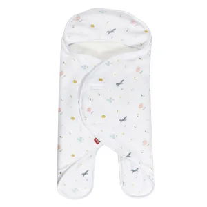 Red Castle Babynomade Double Fleece Blanket, 0-6 Months (Happy Fox/White)