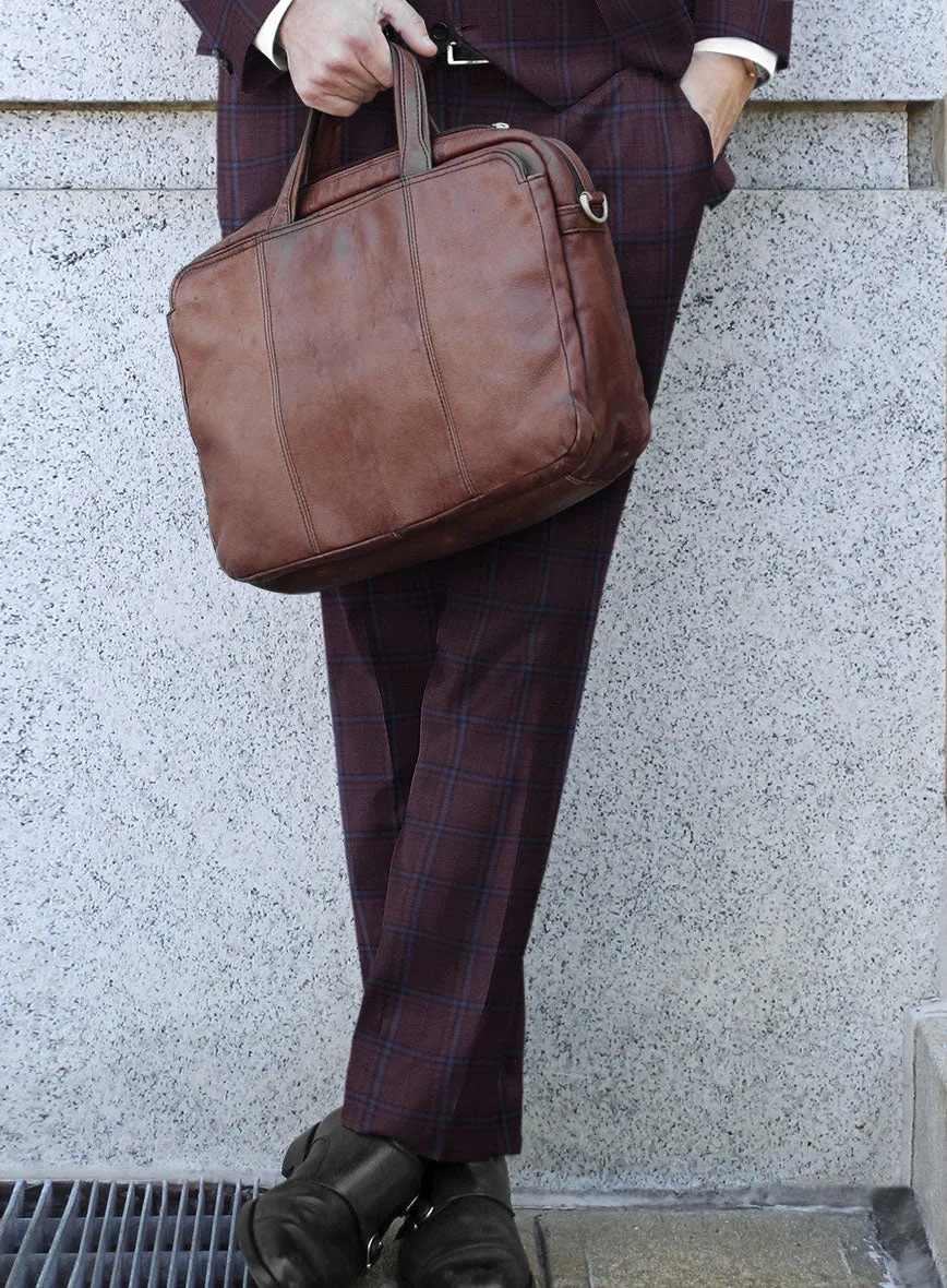 Reda Elupi Checks Wool Pants