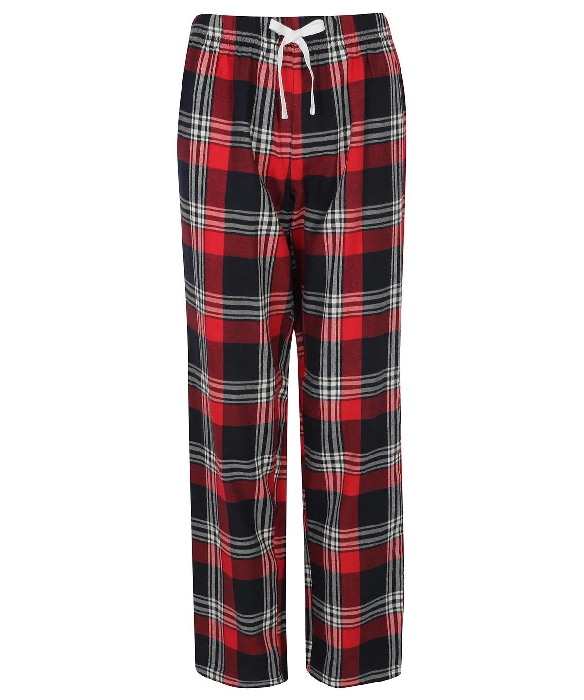 Red/Navy Check - Women's tartan lounge pants