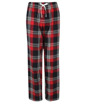 Red/Navy Check - Women's tartan lounge pants