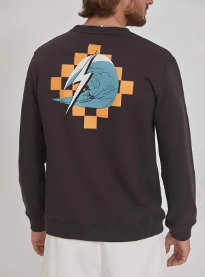 REGULAR SWEATSHIRT WITH FRONT AND BACK PRINT