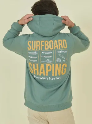 REGULAR ZIP HOODIE WITH FRONT AND BACK PRINT