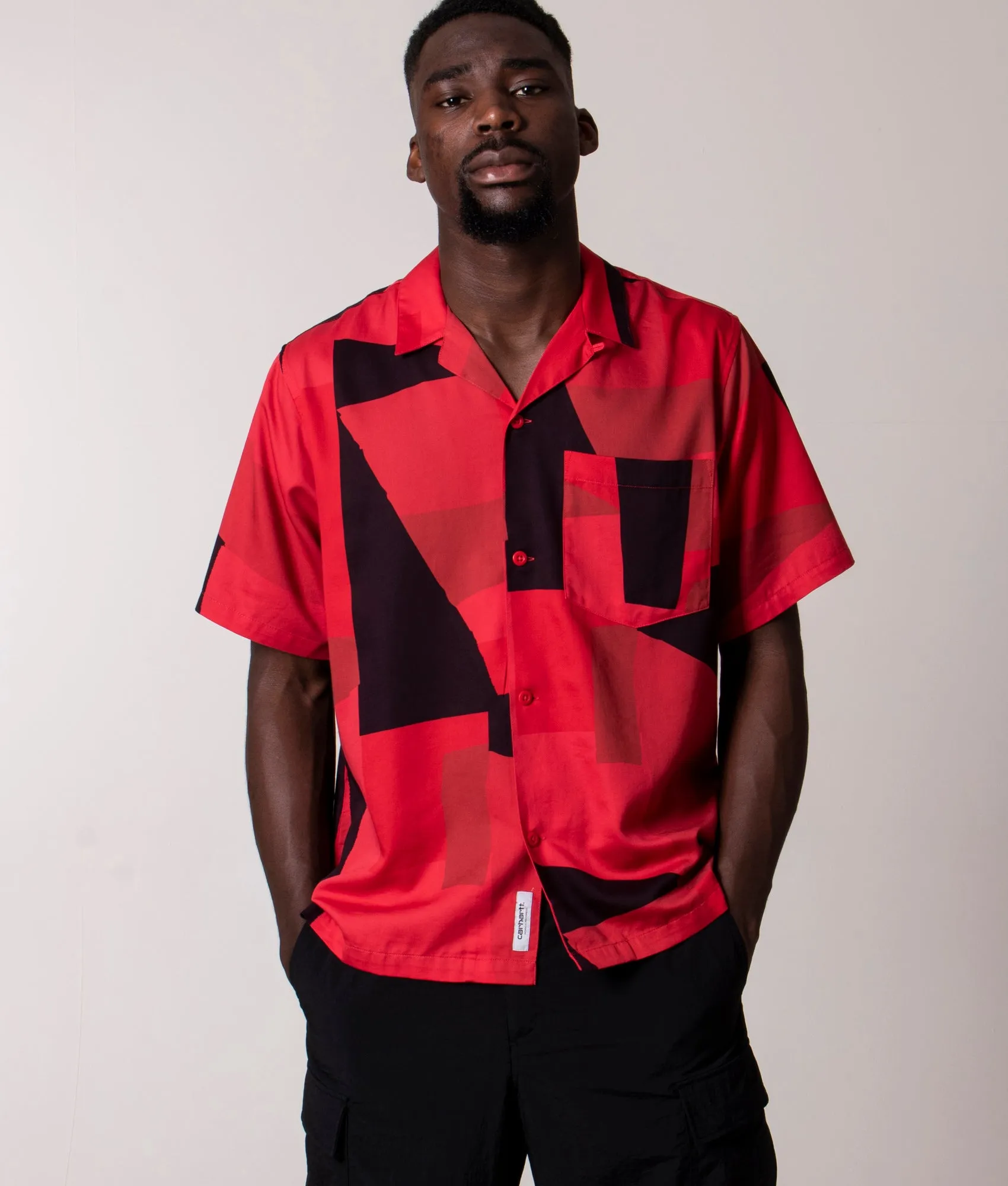Relaxed Fit Short Sleeve Geo Shirt